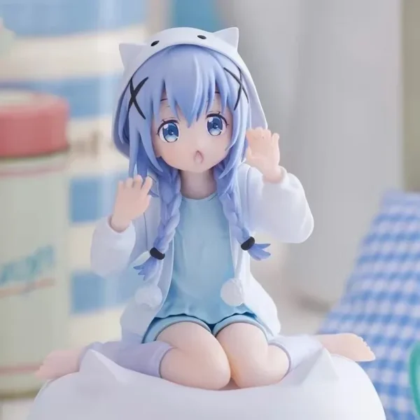 Is The Order a Rabbit Anime Figures Kafuu Chino Doll Action Figures PVC Model Collect Decoration Toys for Children Birthday Gift