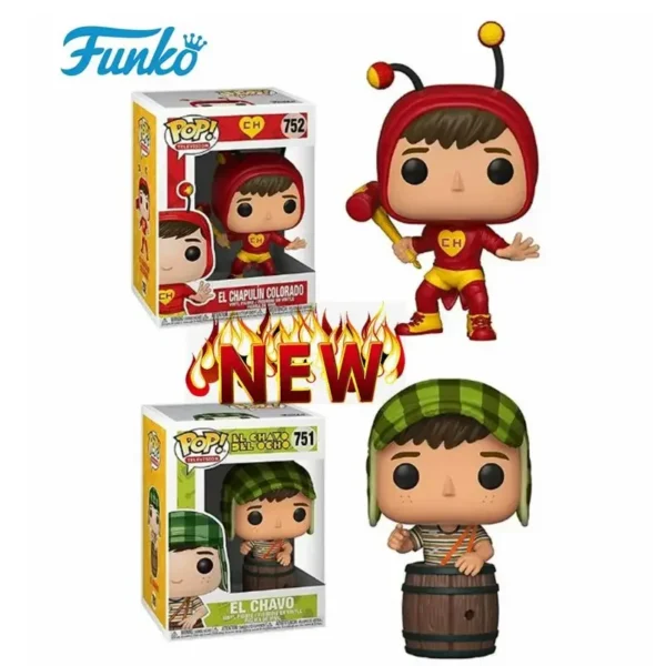 NEW FUNKO POP El Chavo751 # + EL Chapulin Colorado 752#(Collector Set of 2) Figure Vinyl Action Figure Collection Toy Gifts