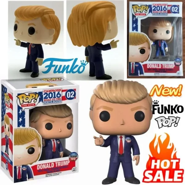 NEW Funko Pop Latest President Donald Trump Famous American Presidential Campaign Event #2 Vinyl Action Figure Model Toy Gift