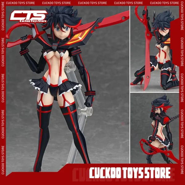 14cm Figma 220 Kill La Kill Ryuko Matoi Anime Figure Matoi Ryuuko Souvenir Jacket Action Figure Collectible Model Doll Kid Gifts