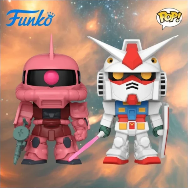 Original Funko Pop Gundam Anime Figure Rx-78-2 Gundam First Generation Zaku Figure Statue Model Ornament Decoration Toys Gifts