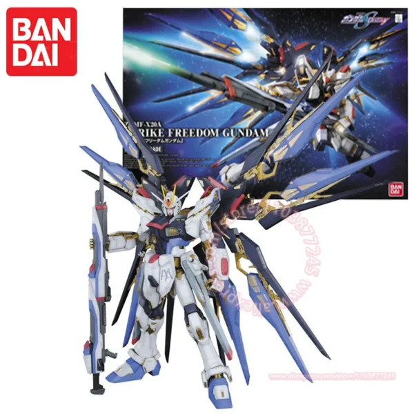 BANDAI Strike Freedom Gundam PG 1/60 SEED Trendy Model Assembled Toy Desktop Ornament Children's Birthday Gift Action Figures