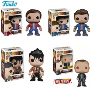 NEW Funko POP Television Supernatural Join the Hunt Sam 93# Dean 94# Castiel 95# Crowley 200# Hot Topic VINYL Figure Model Toys