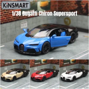 KiNSMART Toy Car Model 1/38 Bugatti Chiron Super Sport Racing Alloy Diecast Miniature Vehicle Collection Gift For Children Boy