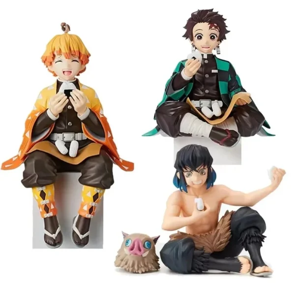 Anime Demon Slayer Action Figures Tanjirou Nezuko Zenitsu Tomioka Giyuu Kochou Anime Figure Collect Kid Doll Toys for Children