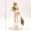 Anime Character Collectible Figure - High Detail Color Model with Dynamic Pose and Glow Effect, Durable Material Suitable for Desktop Display & Game Room Decor, Action Figure, Anime Action Figure, Removable Clothing Anime Figure, Chicas Anime, Anime Style